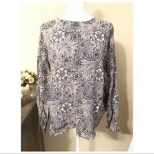 Beautiful Printed Smocked Blouse